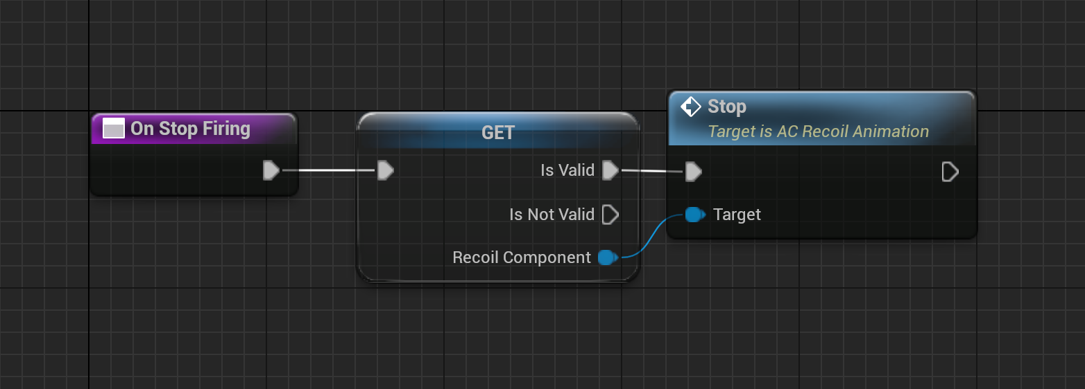 AC WeaponView On Stop Firing function stopping firing animation, recoil, and audio